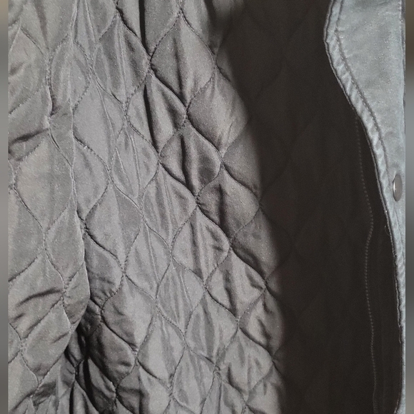 Levis Mens Small Black Denim Quilted Lining Trucker Jacket - Picture 4 of 13